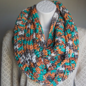 Handmade Crochet INFINITY SCARF Loop Cowl